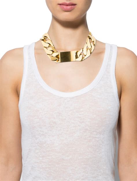 gold celine id necklace|authentic Celine necklaces.